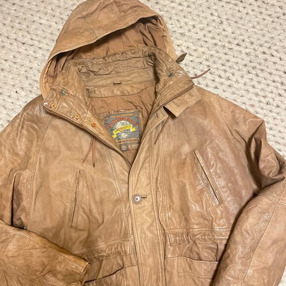 Vintage Adventure Bound Wilson's Leather Parka M Jacket Women Long Mid Length - Picture 3 of 6